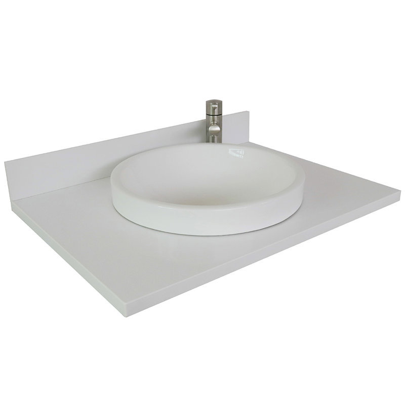 Plateau de meuble-lavabo simple 31 po