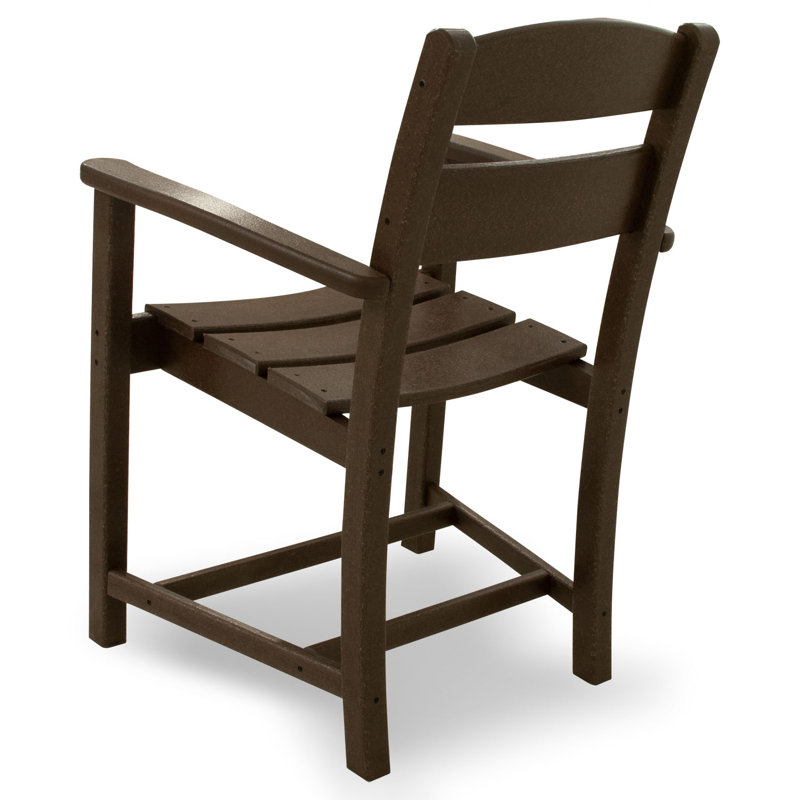 POLYWOOD Classics Dining Arm Chair, Mahogany