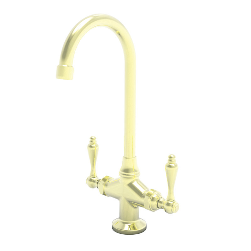 Nadya Double Handle Bar Faucet, French Gold (PVD)
