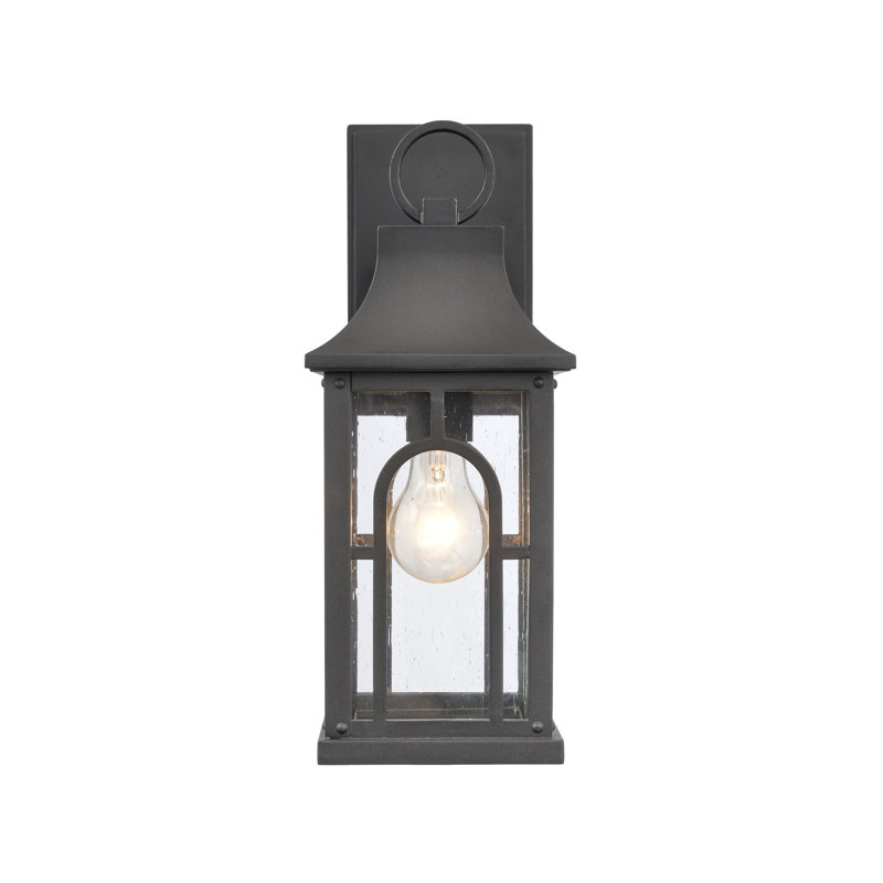 Triumph 14.5'' High 1-Light Outdoor Sconce - Textured Black, 14.5" H x 5.75" W x 7" D