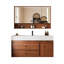 Meuble-lavabo minimaliste moderne pour salle de bain 39,76 po avec miroir-1626177473