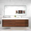 84'' Double Bathroom Vanity with Acrylic Top-1505240175