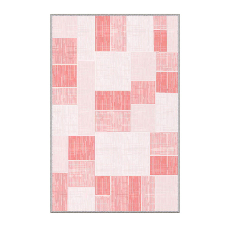 Stylish Hall Carpet (3.3 x 6.6 ft), 100% Polyester, 0.3 in Pile Height | Antibacterial, PVC Non-Slip Underside | 3D Digital Printing, Machine Washable | Perfect for Entryways & Living Spaces, Durable & Easy Care