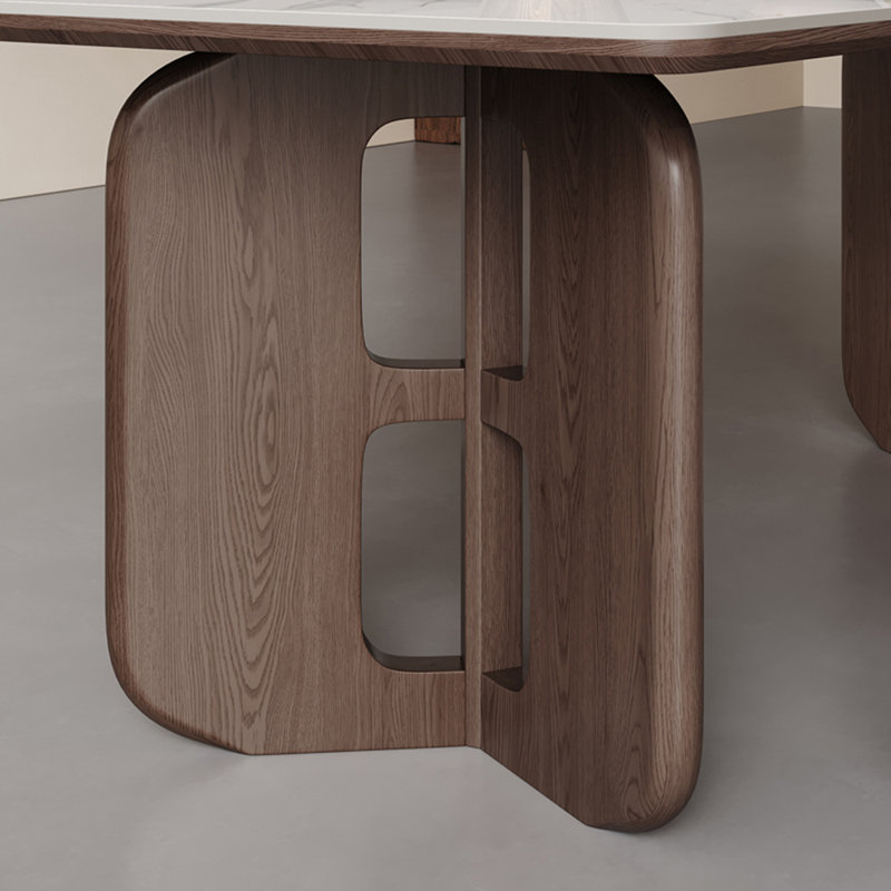 Ensemble de table de salle à manger simple européen moderne, H 29,5 po x L 78,7 po x l 35,4 po