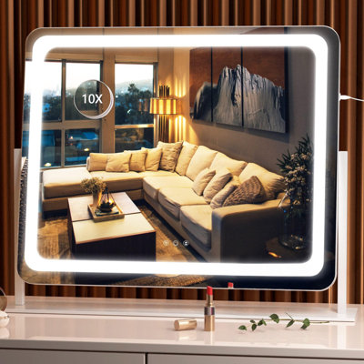Aluminium Rectangle Freestanding Mirror