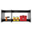 Armoire de garage murale de 54 po, armoire de rangement, armoire de salle de bain, armoire de cuisine avec 2 tablettes réglables Watse, P 12 po x l 54 po x H 24 po, noir-2078812024