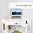 Corner Desk, Triangle Computer Desk With Drawer And Storage Shelves For Small Spaces, Home Office Workstation For Living Room, Or Bedroom, White