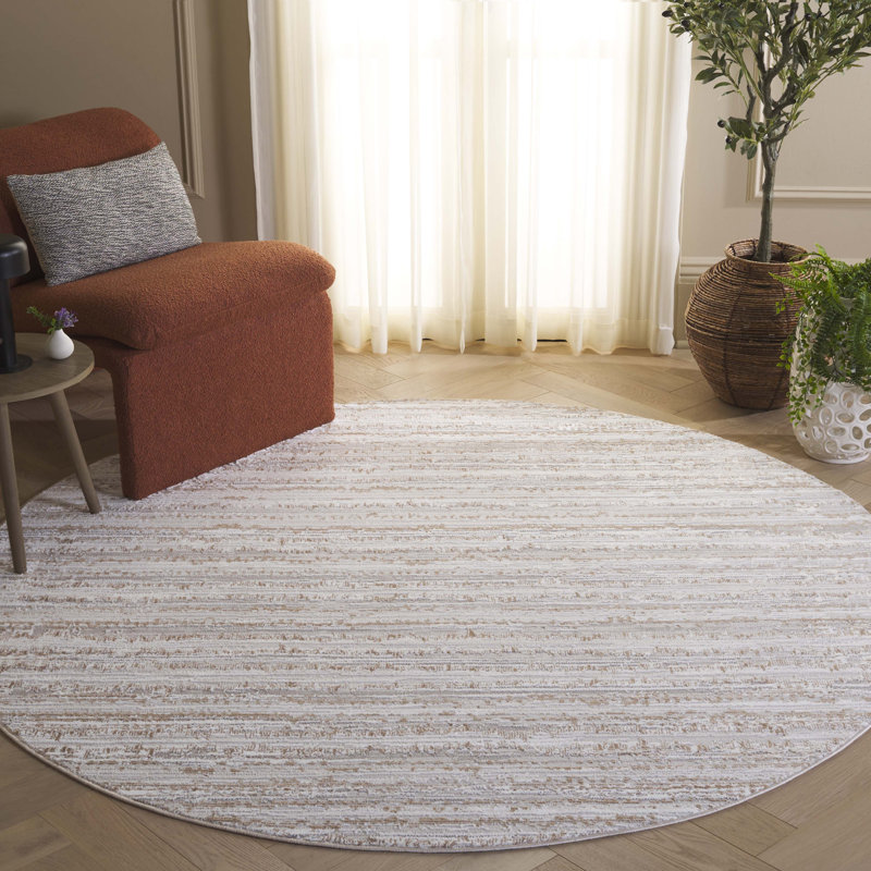 Yusef Parker Performance Abstract Rug, Round 6'7"