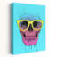 Vibrant Skull Glasses Abstract Contemporary Wall Art Print-130643246