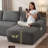 Boneless 126.2" U-Shaped Modular Sectional Sofa with Double Chaise, Convertible Corduroy Couch, Compression Sofa in a Box & No Assembly Required, with Storage Pockets & Adjustable Pillow Back for Living Room-944224804