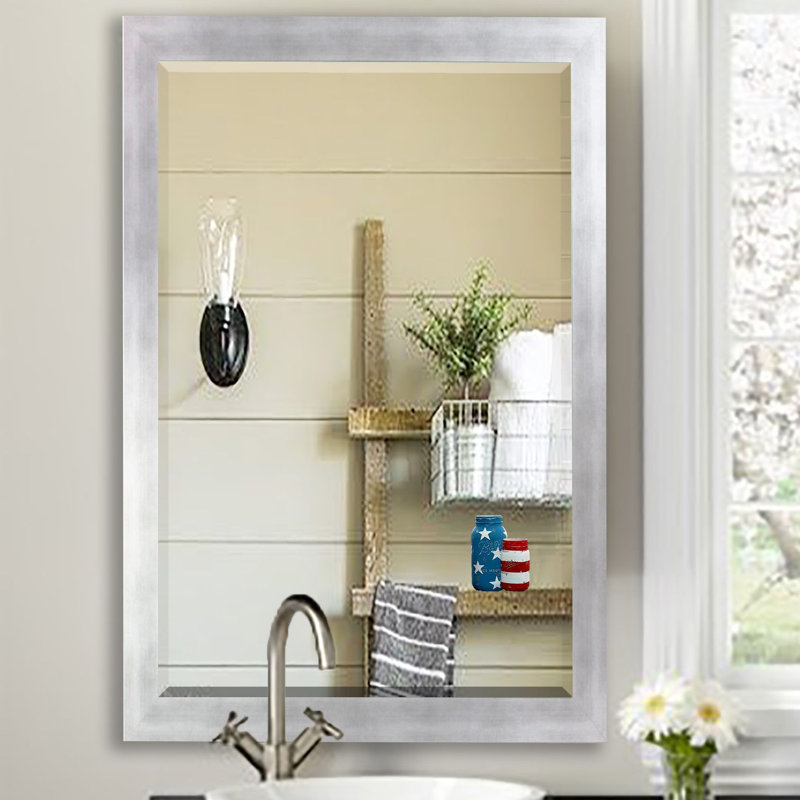 Flat Wall Mirror, 31.5" H x 27.5" W