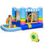 Château gonflable 2 en 1 Outsunny pour enfants avec trampoline, piscine, sac de transport et ventilateur