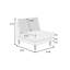 Moderne magnifique ensemble modulaire de 6 pièces modulaires avec accoudoirs et fauteuil avec repose-pieds et canapé en U-1407241516