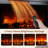 80" Entertainment Center Fireplace Tv Stand With Doors For 80" Tv Led Lights, Tv Stands For Living Room
