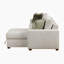  Canapé modulaire moderne et contemporain en microfibre réversible de 110,5 po Orrin avec rangement peu encombrant, méridienne confortable, coussins inclus et conception polyvalente.
