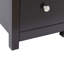 Table de chevet rustique Oaklyn avec station de charge USB et pin