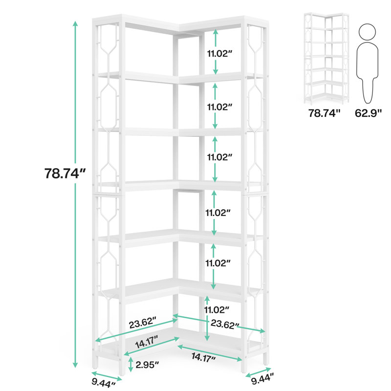 Floki Bookcase, White