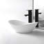 Lavabo de salle de bain vasque ovale en céramique blanche