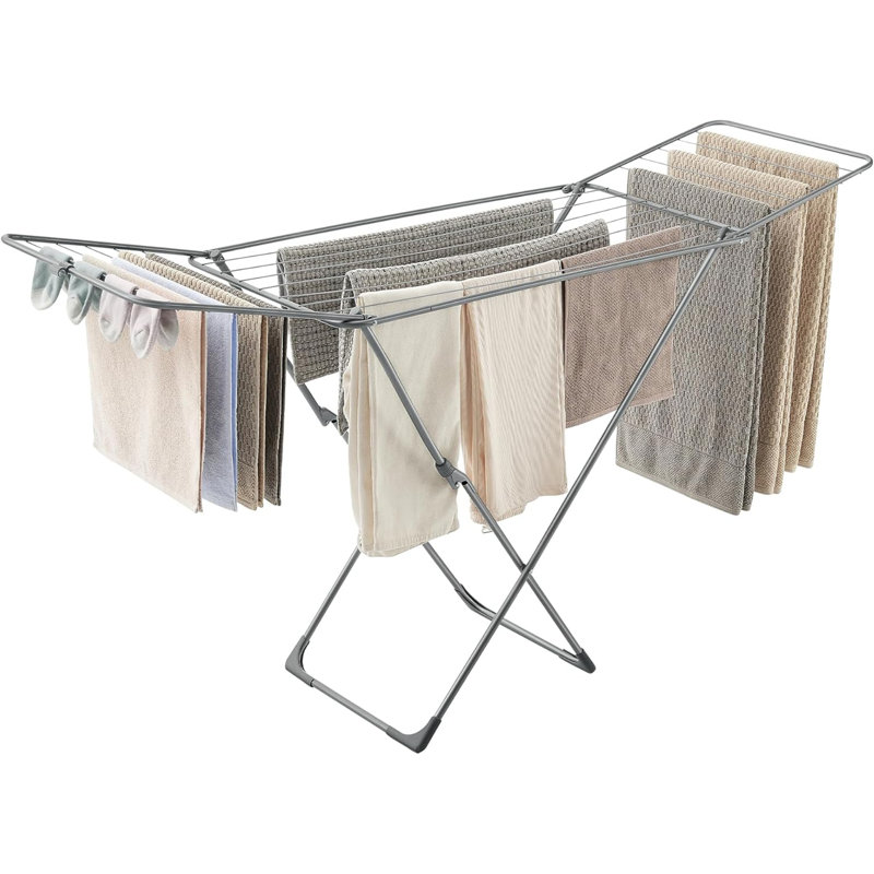 Séchoir à linge en métal - pliable et peu encombrant