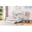 Lit en bois avec lit gigogne simple-55122031