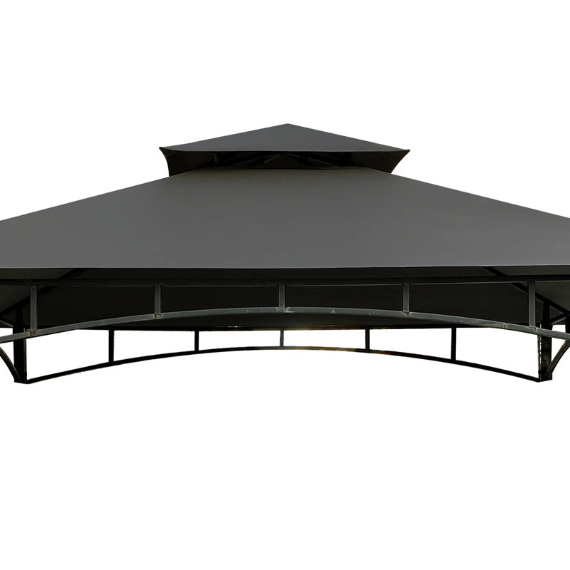 Gray 8' x 5' Bamboo Look Replacement Canopy Top
