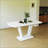 62.99-78.74" Grey White Dining Table