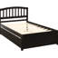 Élégant lit plateforme simple avec lit gigogne - Bois massif pour une charmante décoration de chambre à coucher-1665536391