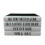 Quote Handmade Decorative Book in Black/White Gray