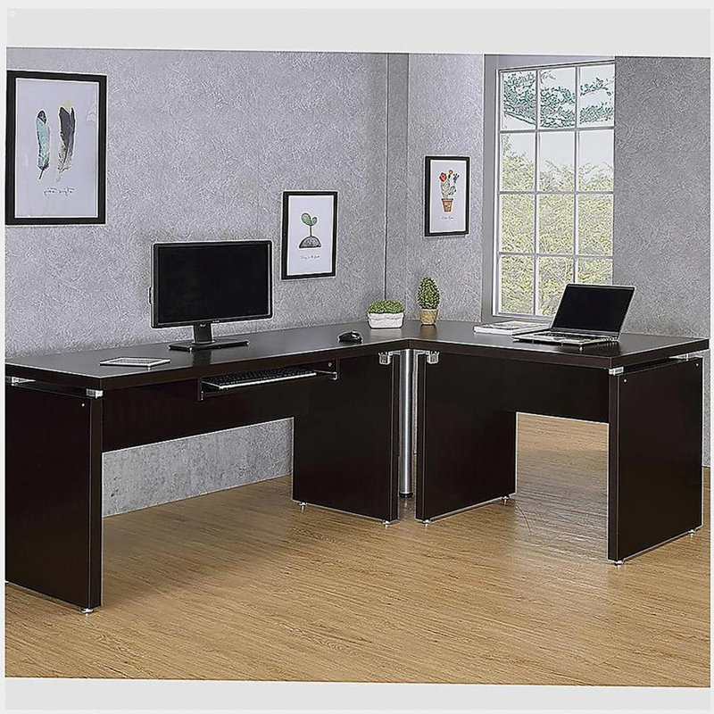Bureau d'ordinateur en L 83 pouces Ulloa Cappuccino