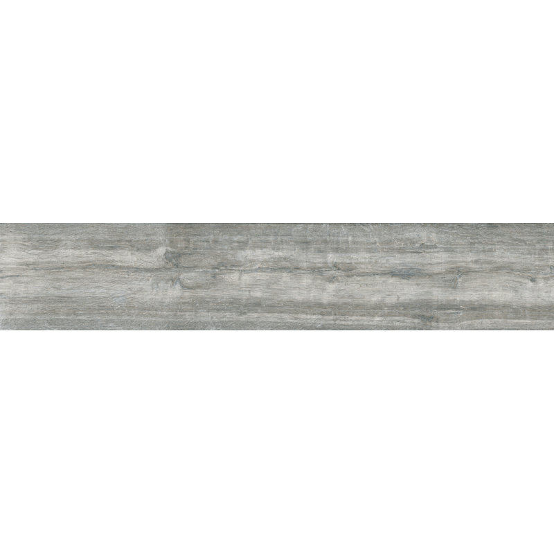 Wild 9" x 48" Porcelain Wood Look Wall & Floor Tile, Gray