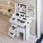 Longueur 11,8 po x largeur 15,7 po x hauteur 63 po Armoire à miroir simple et élégante, armoire à miroir pleine grandeur, très grand miroir, rangement multicouche à grande capacité, à utiliser seul ou en combinaison avec meuble-lavabo-1166232849