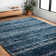 Gimenez Striped Navy/Pewter Area Rug