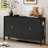 57.5" Modern Fluted Stripe Sideboard Cabinet With 4 Doors-1703261733