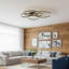Plafonnier encastré moderne grand avec 6 lumières 47,2 pouces avec télécommande Jadiamond-124797181-124797182