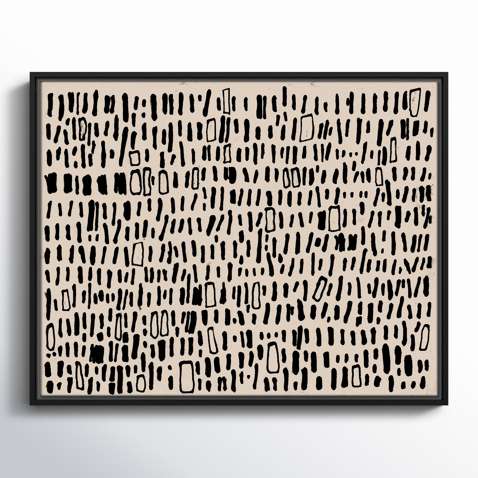 Timber "Tribal Code" Print by Filippo Ioco, 23.5" H x 29.5" W, Black
