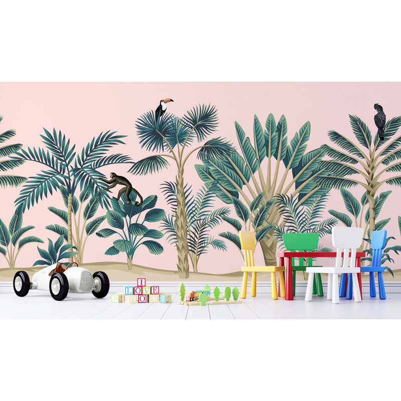 Papier peint tropical jungle tropicale, L 27,96 po x l 39 po