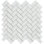 1" x 2" Marble Chevron Mosaic Wall & Floor Tile