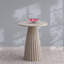 Table d'appoint en aluminium avec base à texture ciseau-107272256-107272257