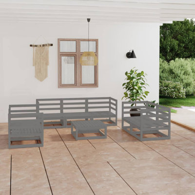 Dyma Solid Wood 7 - Person Seating Group