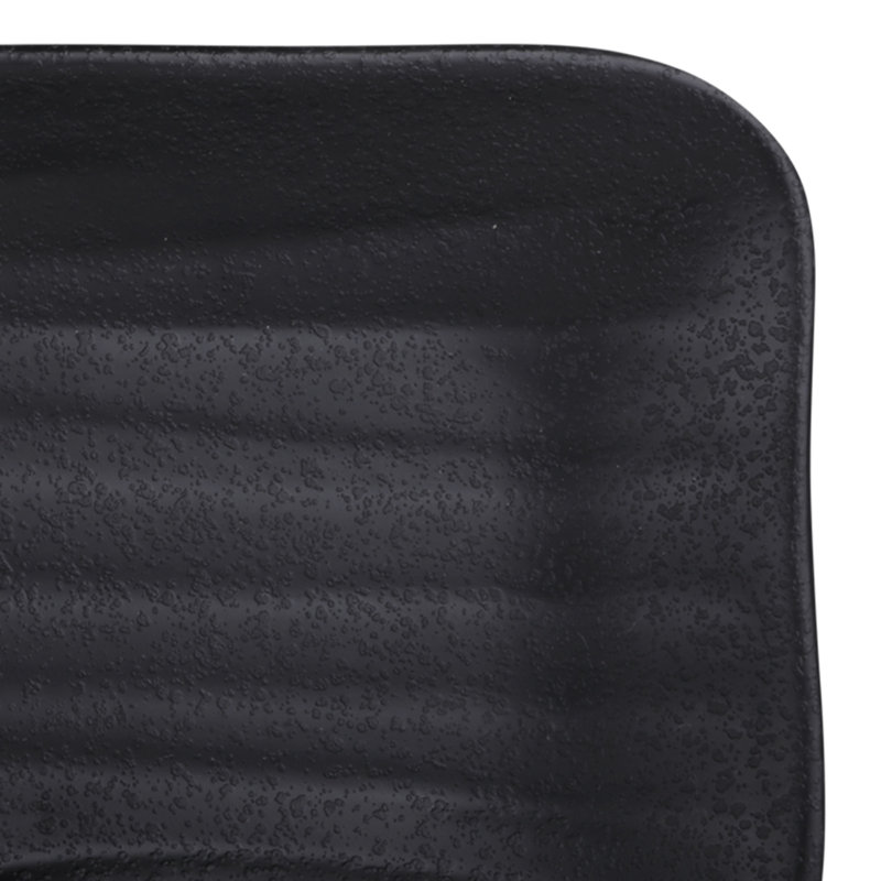 Elite Global Solutions Zen Melamine Platter, Black