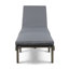 Chaise longue inclinable avec coussins Bosse