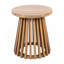 Table d'appoint d'extérieur en bois d'acacia, table basse ronde pour la cour arrière, pelouse, balcon, teck clair-288092514