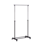 Parinaaz 33'' Metal Rolling Industrial Pipe Clothing Rack