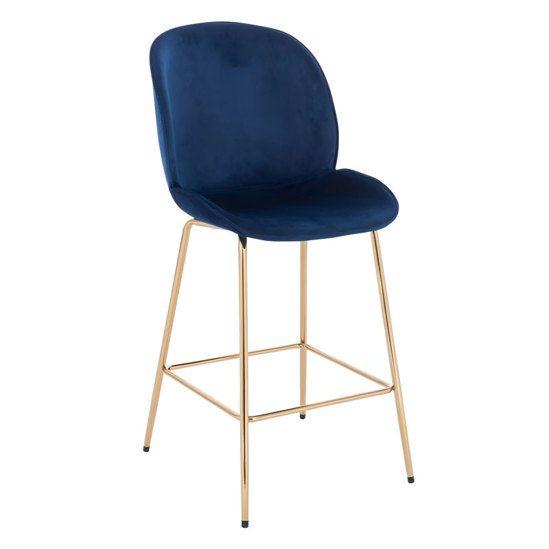 Tabouret Lotus, Bleu