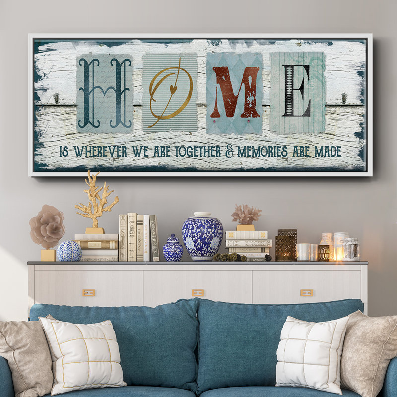 Home Homeeverever We - toile encadrée, H 20 po x l 50 po