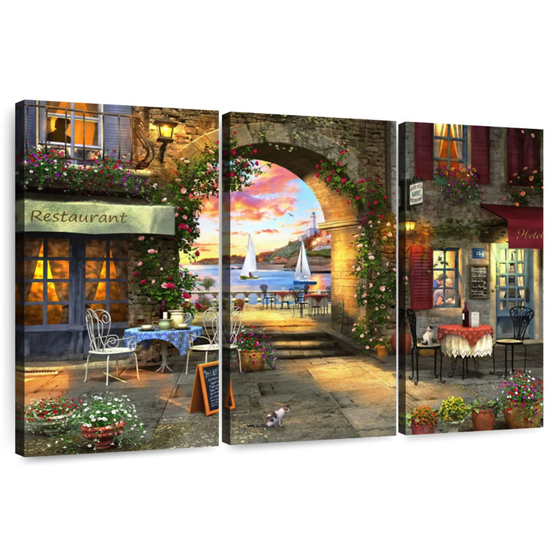 Sireci Mediterranean Evening, 48" H x 74" W