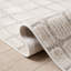 Tapis d'intérieur lavable à carreaux Seranova de Rug Branch, 152 x 244 cm, beige. Tapis moderne résistant aux taches, idéal pour le salon, la chambre à coucher, la salle à manger, la cuisine et le bureau.-14162079