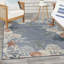  Tapis côtier, nautique et de plage multicolore gris 4 pi x 6 pi Suncoast-382610417-380811306