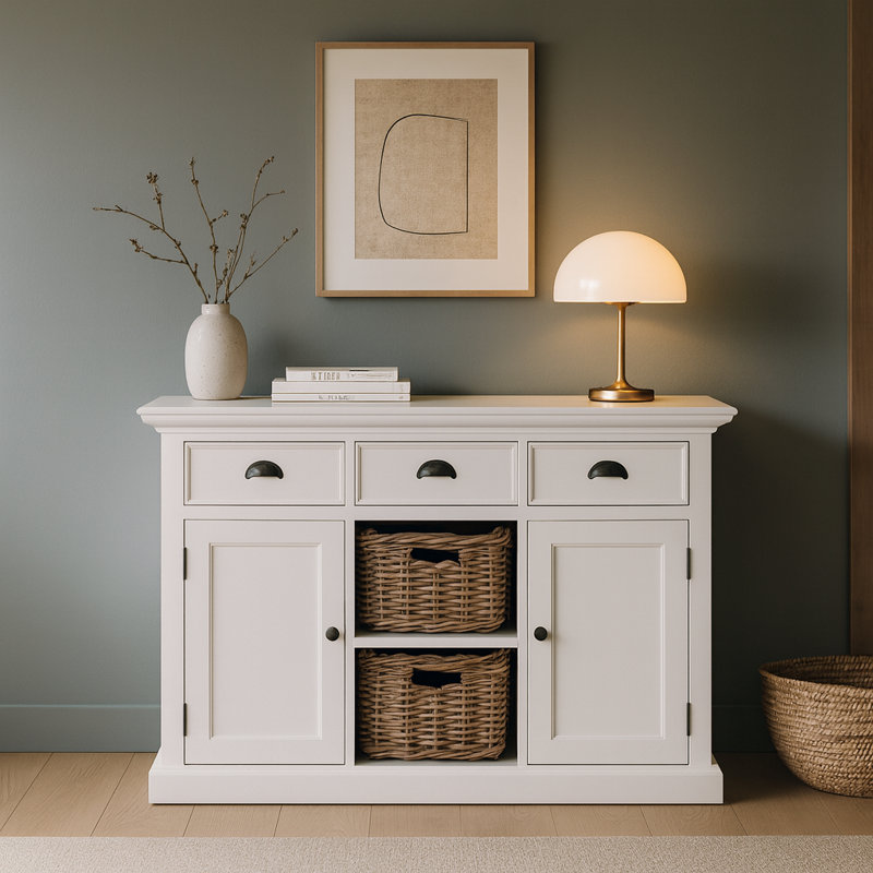 Guisborough 49.21'' Sideboard, Mindi Black Wash