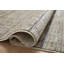 Tapis rayé en polyester tissé à la machine en beige / gris-1528996997